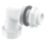 McAlpine Bent Overflow Tank Connector White 22mm
