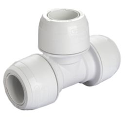 Hep2O  Plastic Push-Fit Equal Keyless Tee 22mm