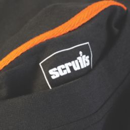 Scruffs  Short Sleeve Worker T-Shirt Black X Large 45.5" Chest