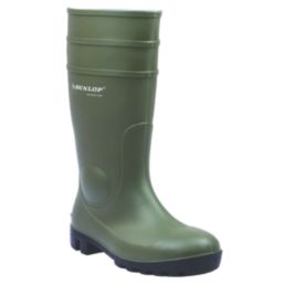 Dunlop Protomastor   Safety Wellies Green Size 8