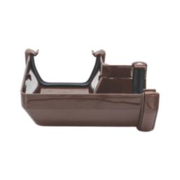 FloPlast  uPVC 90° Square Gutter Angle Brown 114mm
