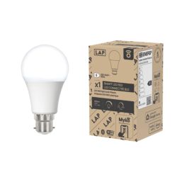 LAP Myko  B22 A60 RGB & White LED Smart Light Bulb 7.3W 806lm