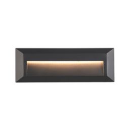 Saxby Pilot Outdoor LED Slim-Profile Brick Guide Light Surface-Mounted Black 2W 65lm