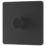 British General Evolve 1-Gang 2-Way LED Dimmer Switch  Matt Black with Black Inserts