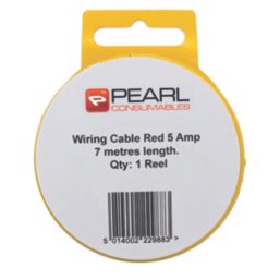 Pearl Consumables 5A 0.65mm² Automotive Cable 7m Coil Red