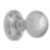 Carlisle Brass Rimmed Mortice Knobs 52mm Pair Satin Chrome