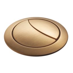 Brixton Dual-Flush Close Couple Cistern Flushing Button Brushed Brass