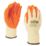Site  Latex Builders Gloves Orange / Yellow Large