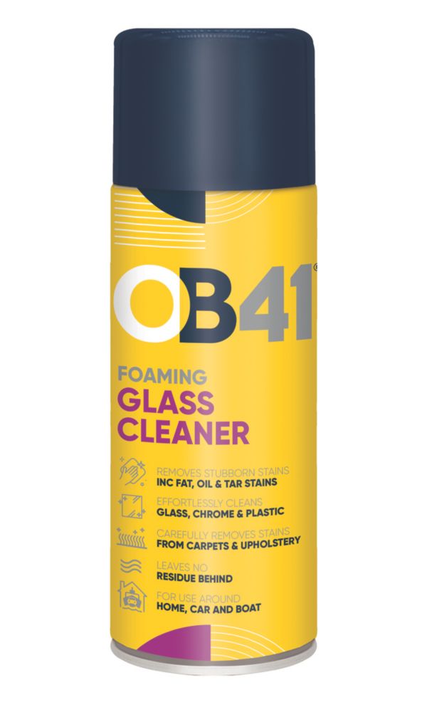 OB41 MultiUse Foaming Glass Cleaner 400ml Screwfix