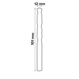 Bosch PointTeQ Straight Shank Metal Drill Bit 12mm x 151mm