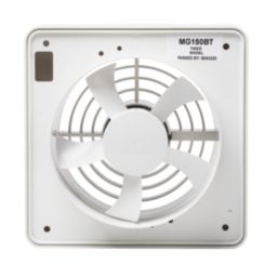 Manrose MG150BH 150mm (6") Axial Kitchen Extractor Fan with Humidistat White 240V