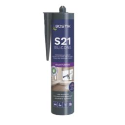 Bostik S21 Multipurpose Silicone Sealant Clear 310ml