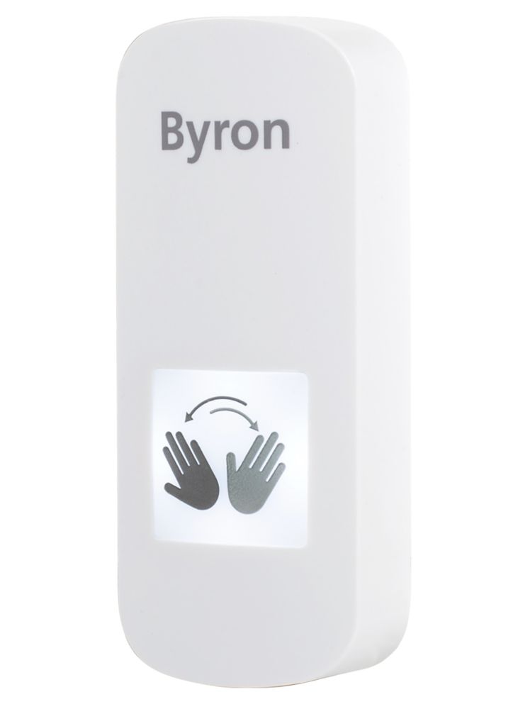 Byron Plug-In Wireless Door Chime Kit White - Screwfix