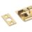 Smith & Locke Necked Door Bolt Polished Brass 50mm