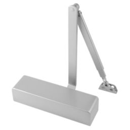 Smith & Locke 2-4 Series Fire Rated Overhead Door Closer Silver