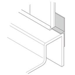 Mira Tile Upstand Strip White 3.6m