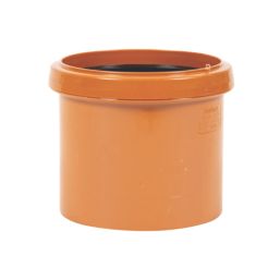 FloPlast Push-Fit Single Socket Underground Pipe Coupling 110mm