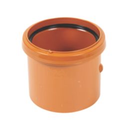 FloPlast Push-Fit Single Socket Underground Pipe Coupling 110mm