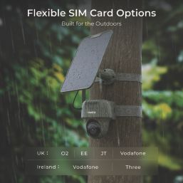 Reolink G450 Ranger Solar-Powered Black & Green Wired or Wireless 4K Indoor & Outdoor Cylinder Security Camera