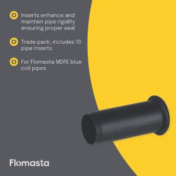 Flomasta MDPE Pipe Inserts 20mm 10 Pack