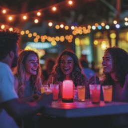 Calex Vista Eve Rechargeable LED Music Mood Light Black