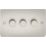 Knightsbridge  3-Gang 2-Way LED Intelligent Dimmer Switch  Pearl