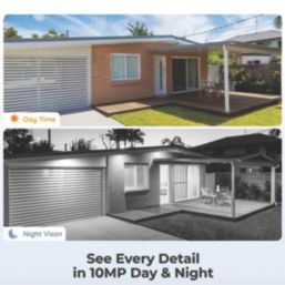 Reolink NVC-B10M2PK White Wired 4K Indoor & Outdoor Bullet Add-On Cameras 2 Pack