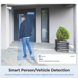 Reolink NVC-B10M2PK White Wired 4K Indoor & Outdoor Bullet Add-On Cameras 2 Pack