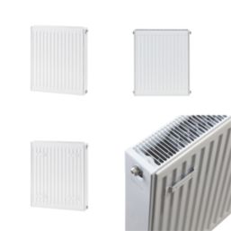 Flomasta 600mm x 600mm 3499BTU White Type 22 Convector Radiator