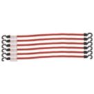 Smith & Locke Flat Bungee Cords 1000mm x 18mm 6 Pack