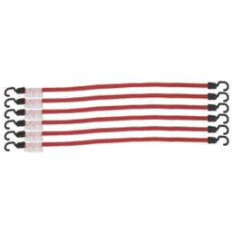 Smith & Locke Flat Bungee Cords 1000mm x 18mm 6 Pack