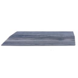 Apollo Grey Composite Right Corner Interlocking Decking Edging 24mm x 0.38m x 0.075m