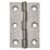 Self-Colour  Fixed Pin Butt Hinges 75mm x 49mm 2 Pack
