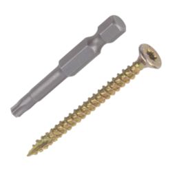 Turbo II  TX Double-Countersunk Thread-Cutting Multipurpose Screws 6mm x 70mm 100 Pack