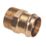 Conex Banninger B Press  Copper Press-Fit Adapting Straight Male Connectors 22mm x 3/4" 5 Pack