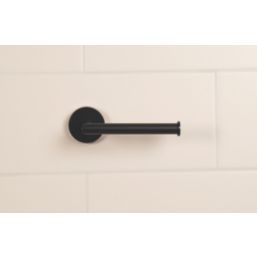 Croydex Epsom Flexi-Fix Toilet Roll Holder Black