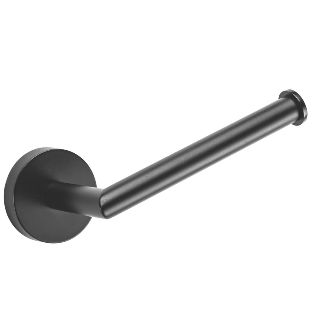 Croydex Epsom FlexiFix Toilet Roll Holder Black Screwfix