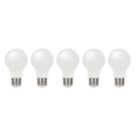 LAP  E27 A60 LED Light Bulb  806lm 7.3W 5 Pack