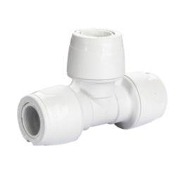 Hep2O  Plastic Push-Fit Equal Keyless Tee 15mm 10 Pack