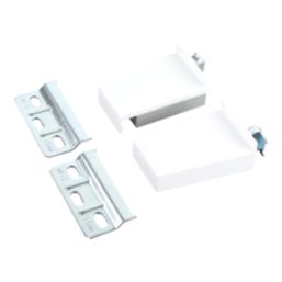 Essentials Cabinet Suspension Brackets White 67mm x 16.5mm x 43mm 2 Pack