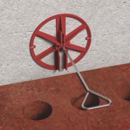 Simpson Strong-Tie Plastic Insulation Discs Red 70mm 50 Pack