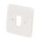 MK Grid Plus 1-Module Grid Faceplate White