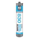 No Nonsense 830 Anti-Mould Neutral Sanitary Silicone Sealant Cement Grey 310ml