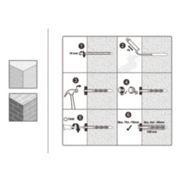 Easyfix  TX Long Expansion Frame Fixings 10mm x 140mm 12 Pack