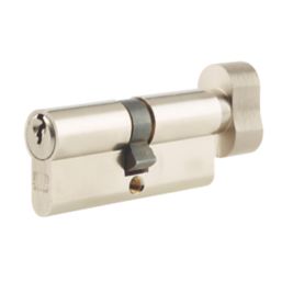 Union  6-Pin Thumbturn Euro Cylinder Lock 35-35 (70mm) Satin Nickel