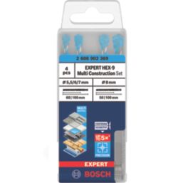 Bosch Expert Hex Shank Multi-Material Drill Bit Set 4 Pieces