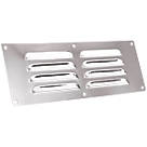 Map Vent Fixed Louvre Vent Chrome Stainless Steel 229mm x 76mm