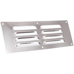 Map Vent Fixed Louvre  Vent Chrome Stainless Steel 229mm x 76mm