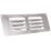 Map Vent Fixed Louvre  Vent Chrome Stainless Steel 229mm x 76mm