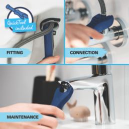 Grohe Get Chrome 139mm Cloakroom Lever Mono Basin Mixer Tap  With Pop-Up Waste